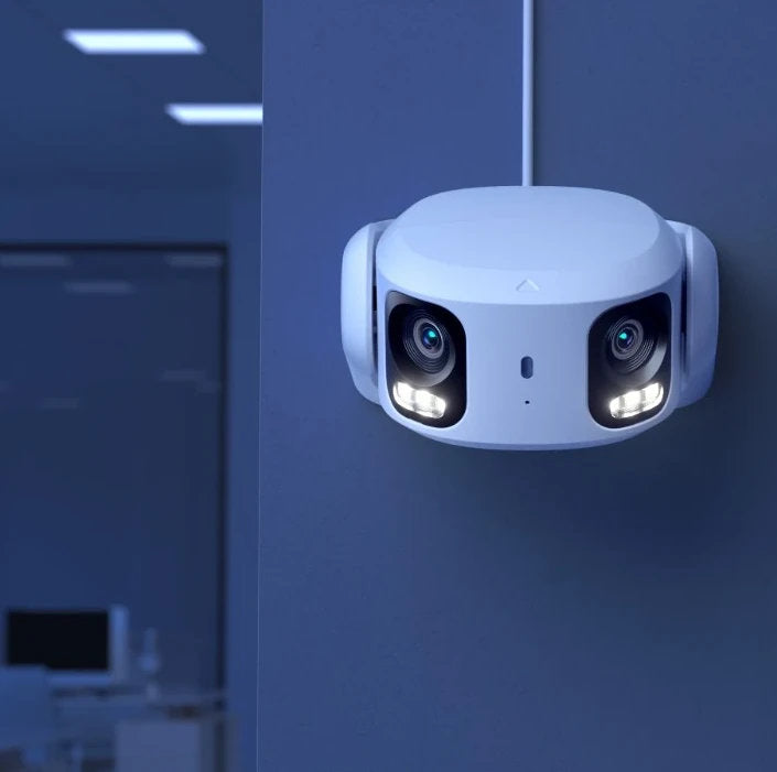 Telecamera Smart PoE 4K Doppio Obiettivo a 180&deg; Visione Notturna a Colori, PCT8MD