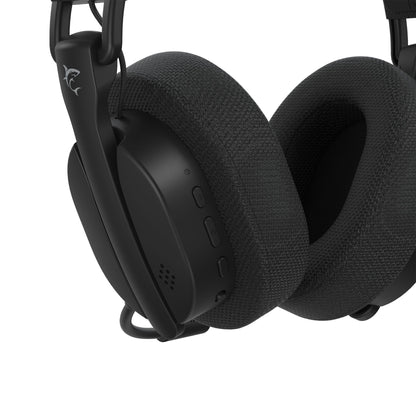 Cuffia Gaming Wireless BT con Microfono Nero FIRECREST
