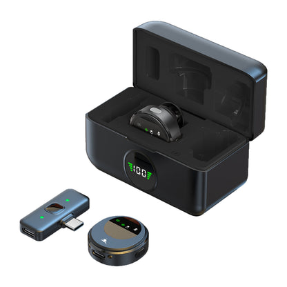 Set 2 Mini Microfoni Lavalier Wireless con Ricevitore USB-C e Custodia di Ricarica, TASSA