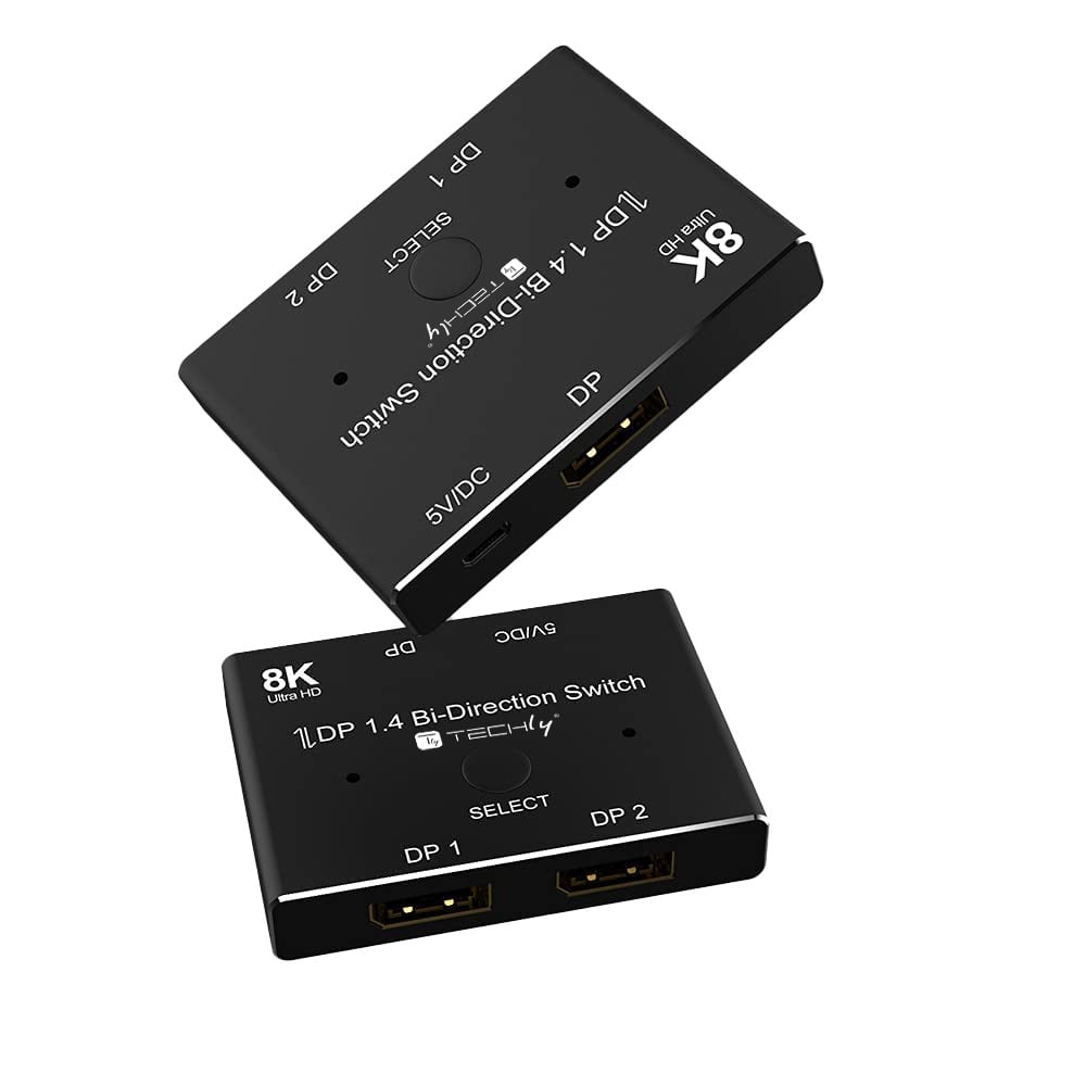 Switch Bidirezionale Convertitore Splitter DisplayPort 8K DP1.4 per Sorgenti Multiple e Display