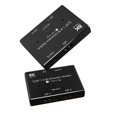 Switch Bidirezionale Convertitore Splitter DisplayPort 8K DP1.4 per Sorgenti Multiple e Display