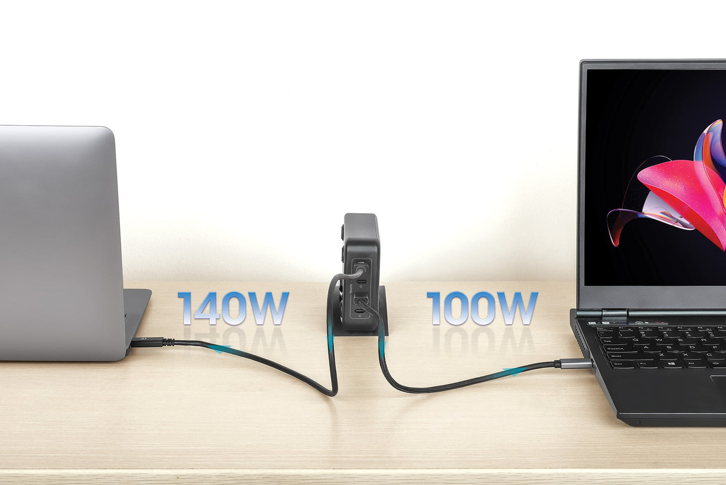 Stazione di Ricarica USB-C Power Delivery 4 Porte GaN 240W / PD3.2