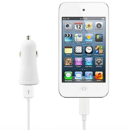 Caricatore da Auto Universale 1 Porta USB con Uscita 5V 1A Bianco