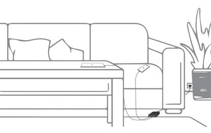 Caricatore USB con porta USB tipo A e USB-C cavo 1,5m 12W