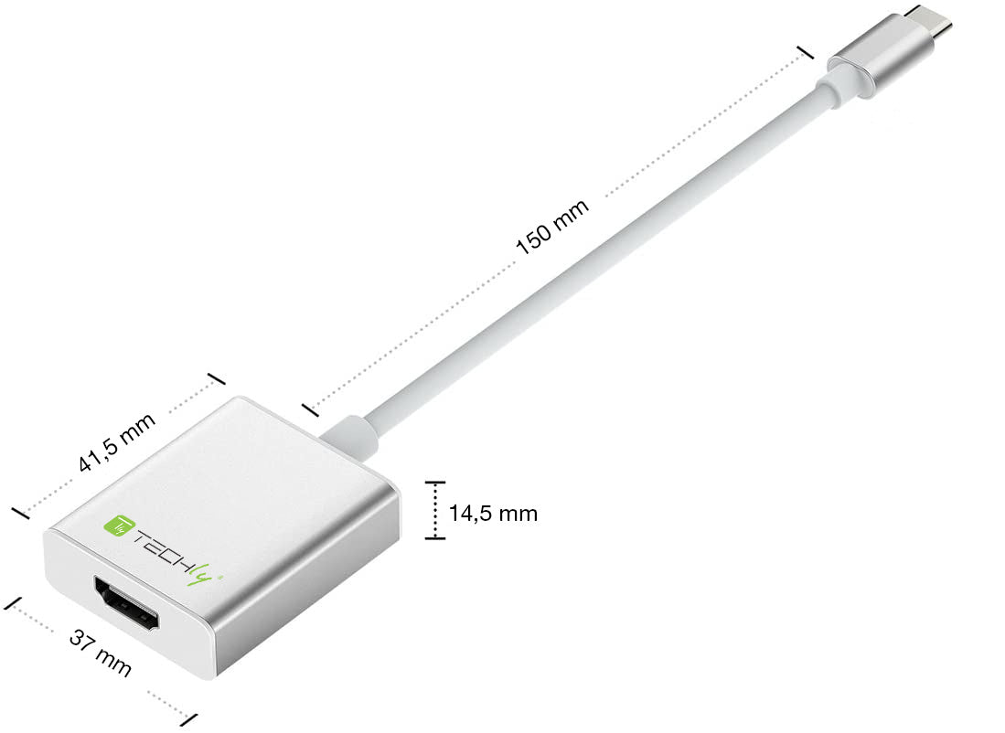 Cavo Convertitore Adattatore da USB-C M a HDMI 1.4 F