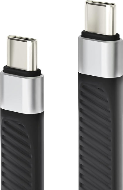 Cavo Corto Piatto USB-C Maschio a USB-C Maschio E-Mark Ricarica Rapida FPC 12.4 cm