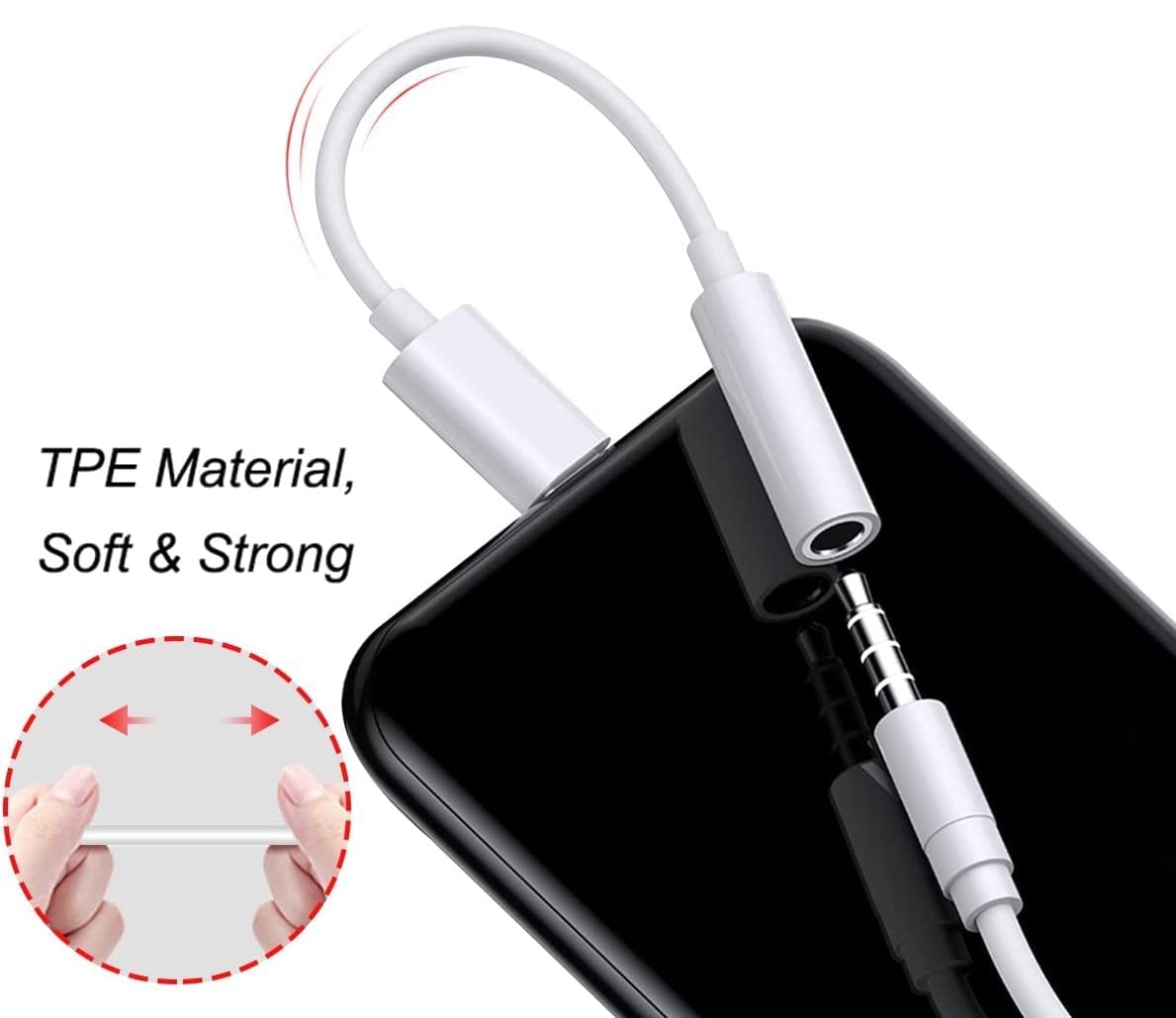 Cavo da USB-C Maschio a Audio 3.5 mm Femmina 12 cm Bianco