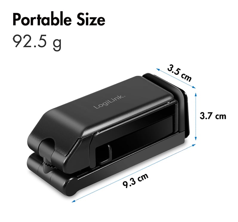 Supporto Porta Smartphone 4,7–6,9'' con Rotazione 360° Nero