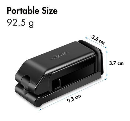 Supporto Porta Smartphone 4,7–6,9'' con Rotazione 360° Nero