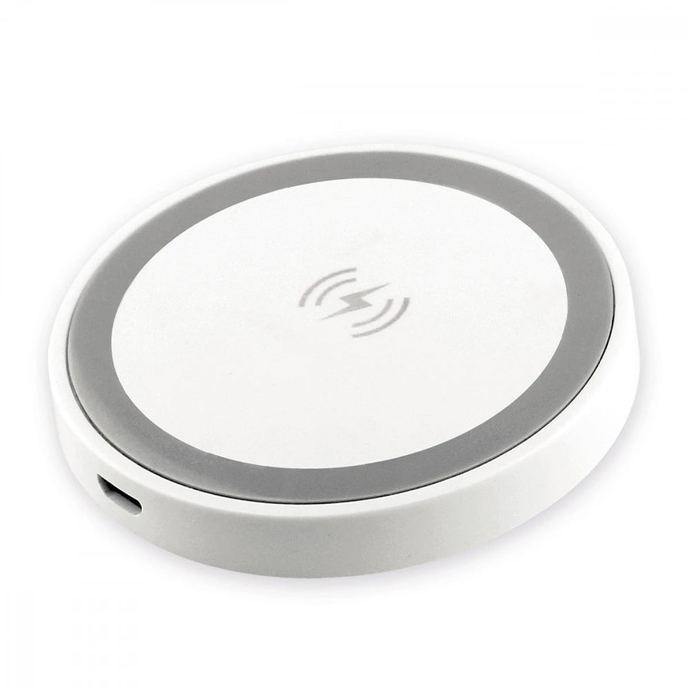 Cuffie Auricolari TWS Jive con Custodia di Ricarica USB-C e Pad Caricatore a Induzione Bianco