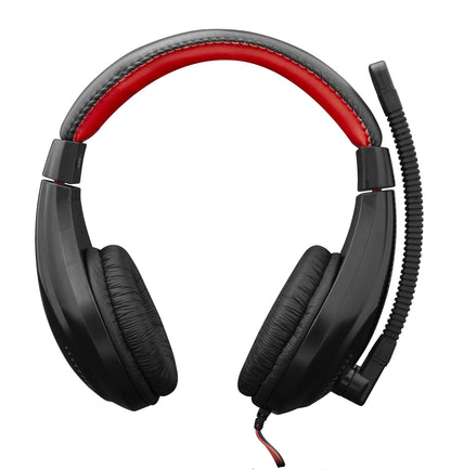 Cuffie Gaming con Microfono Serval Nero Rosso SERVAL