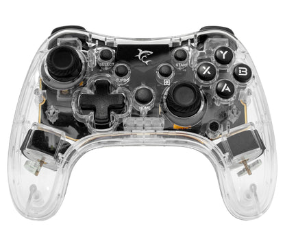 Joypad Controller di Gioco con Retroilluminazione LED e Doppia Vibrazione USB-C e Bluetooth