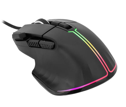 Mouse Ottico USB Gaming 12000 Dpi 9 Tasti Retroilluminazione LED RGB Nero, MARROK
