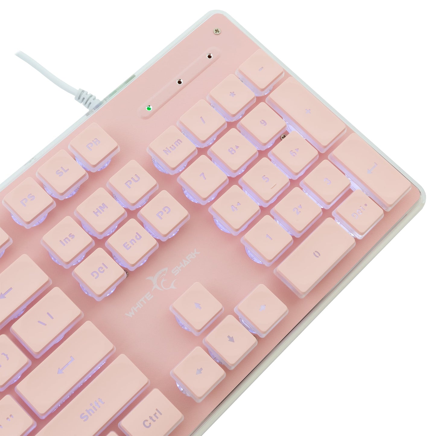 Tastiera Gaming USB 104 Tasti con Retroilluminazione LED Rosa