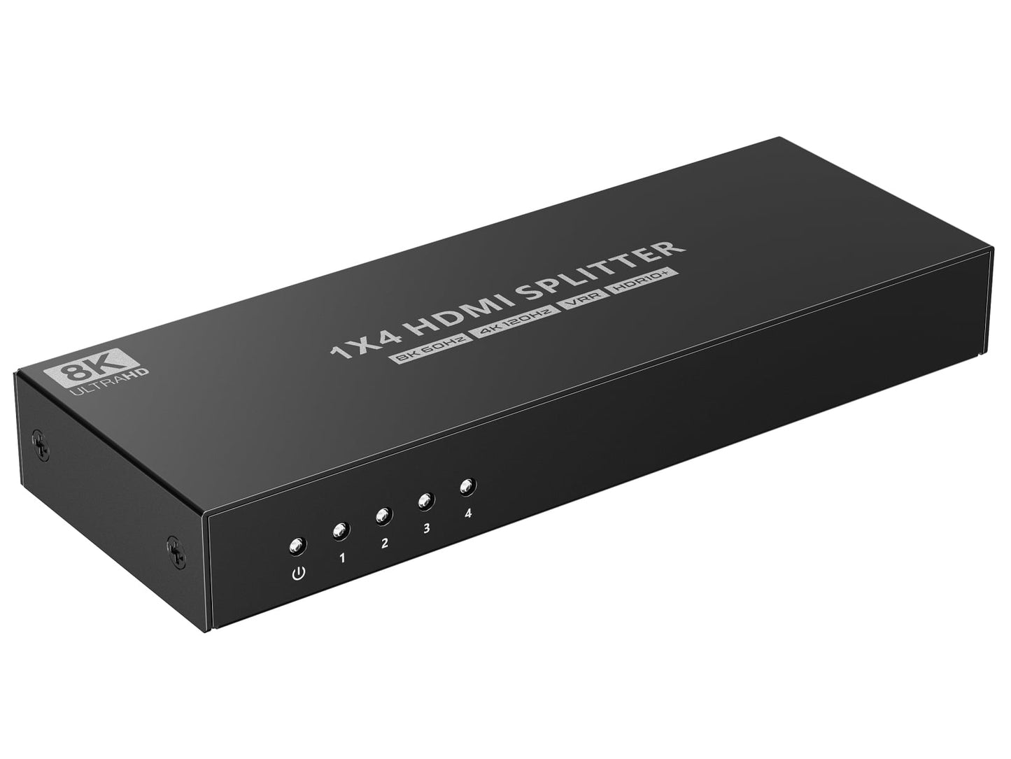 Splitter HDMI 8K UHD 3D 60Hz 4 vie CEC SPDIF Ottico