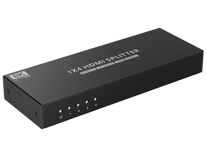 Splitter HDMI 8K UHD 3D 60Hz 4 vie CEC SPDIF Ottico