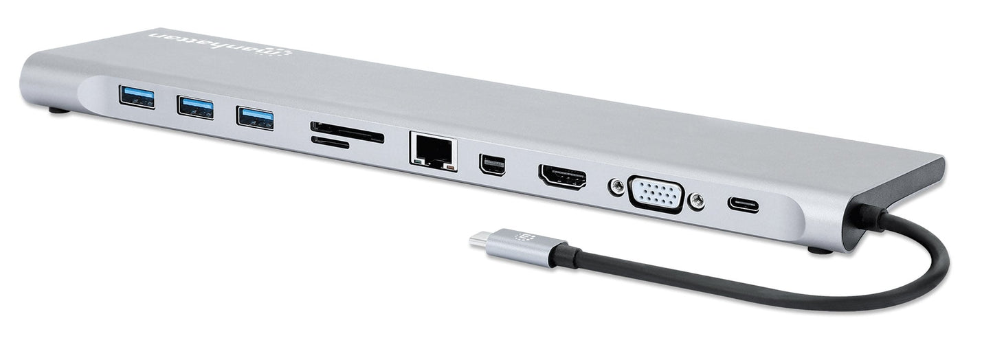 Docking Station USB-C 11-in-1 triplo monitor con MST