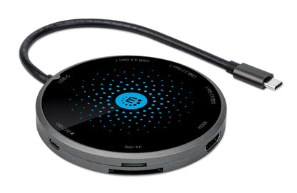 Docking Station USB-C 8-in-1 con Pad di Ricarica Wireless
