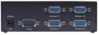 Video Splitter VGA Professionale 4 vie 350 MHz