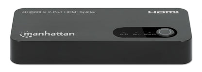 Splitter HDMI 4K@60Hz UHD 3D con LED 2 vie