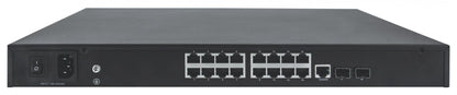 Switch AV Gigabit Ethernet PoE+ a 16 porte 2 SFP