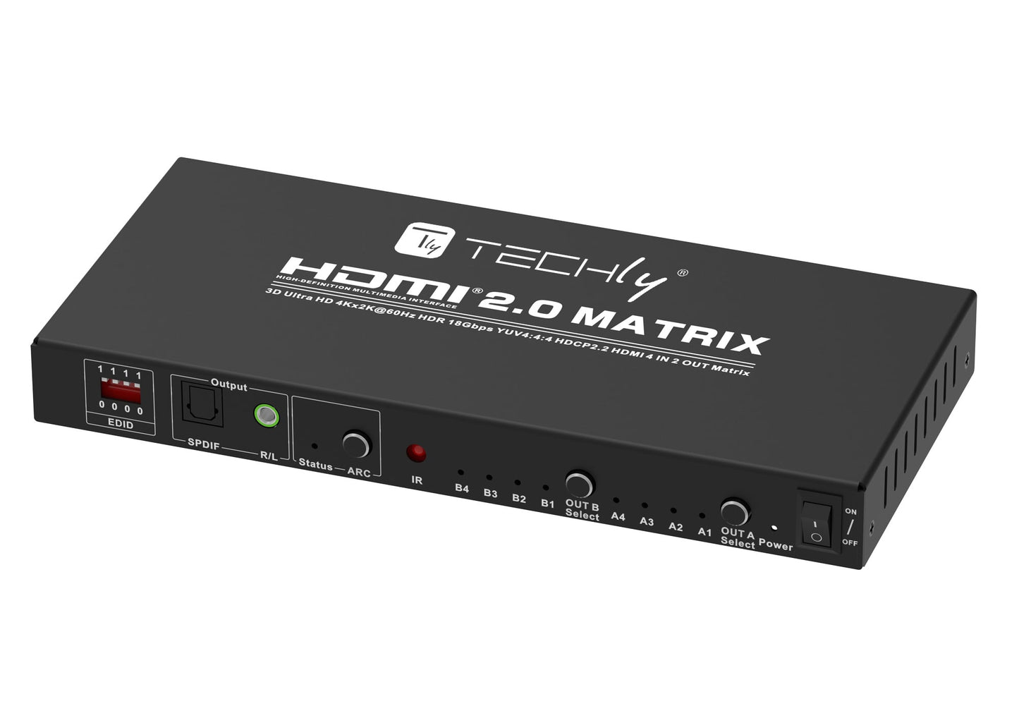 Switch Matrix HDMI 2.0 4x2 3D Ultra HD 4K HDCP HDR