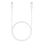 CAVO DATI/CARICA PER SMARTPHONE TYPE-C / TYPE-C SAMSUNG 3A 1M EP-DA705BWEGWW WHITE