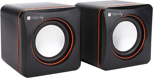 Set Altoparlanti Multimediali per Notebook e PC USB 2.0 e Jack 3,5 mm