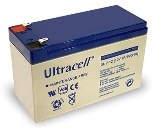 Batteria Ricaricabile 12V 7Ah Ultracell UL7-12(Faston 187 - 4.8 mm)