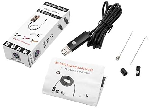 Telecamera di Ispezione WiFi Riloer, 5 m, Lente da 8 mm, Endoscopio Wireless 720P HD, Impermeabile IP67, con 6 LED, Compatibile con iPhone, Android, PC, iPad