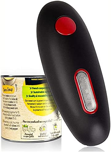 Apriscatole elettrico per cucina apriscatole a batteria portatile con bordo liscio apriscatole automatiche con un solo tocco