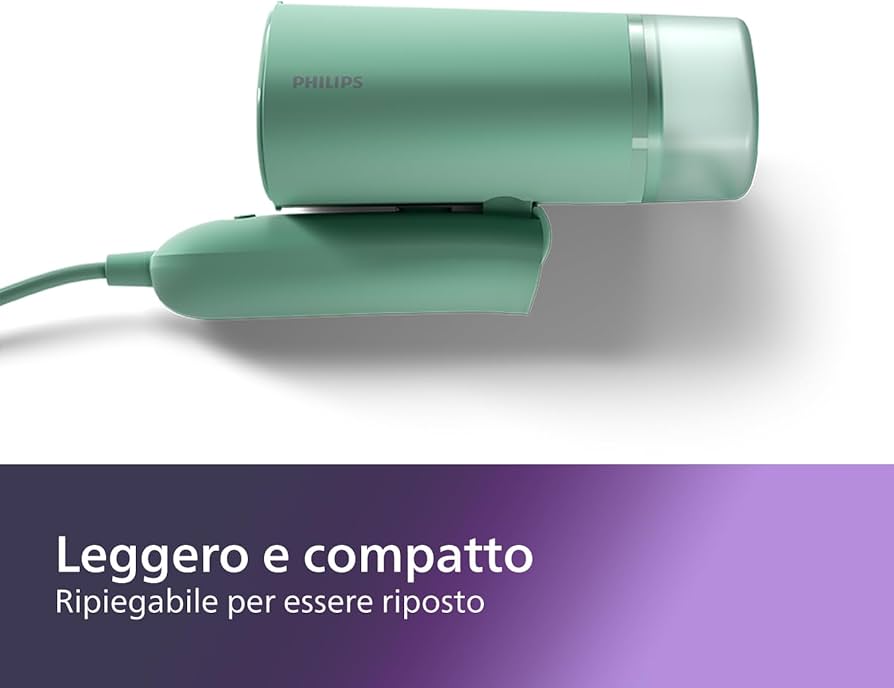 FERRO DA STIRO VAPORE VERTICALE SERIE 3000 1000W PHILIPS STH3010/70 GREEN