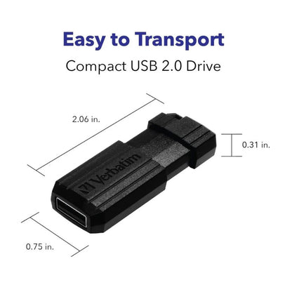 MEMORIA USB 64GB 2.0 VERBATIM 49065