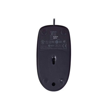 MOUSE OTTICO USB LOGITECH B100 910-003357 BLACK
