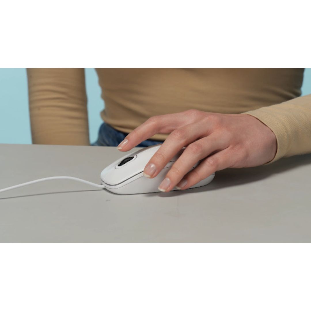 MOUSE OTTICO USB LOGITECH B100 WHITE 910-003360