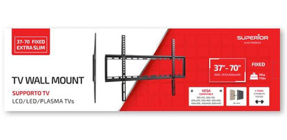 STAFFA MONTAGGIO PER TV A MURO CON SUPPORTO FISSO 37"-86" SUPERIOR SUPSTV006