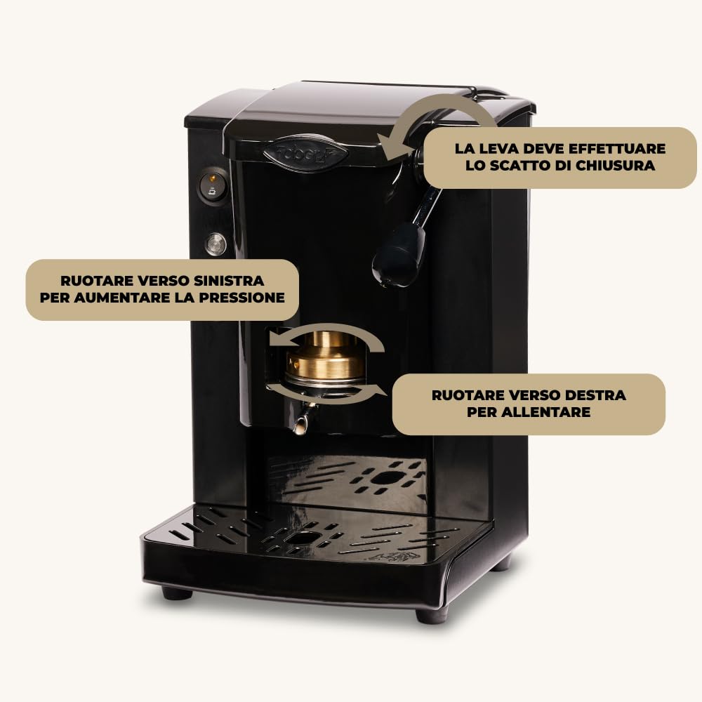 MACCHINA DA CAFFE' FABER SLOT PLAST BASIC TELAIO NERO PLASTICHE NERO PRESSACIALDA IN OTTONE SPNERNBASOTT