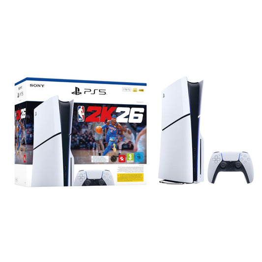 CONSOLE PS5 STANDARD E EDITION SLIM 1TB SONY BUNDLE NBA 2K26 WHITE ITALIA
