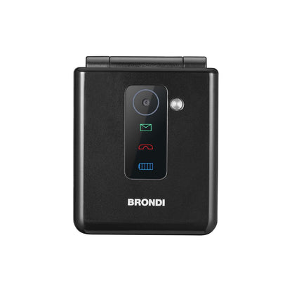 CELLULARE BRONDI FLIPPER DUOS BLACK METAL ITALIA