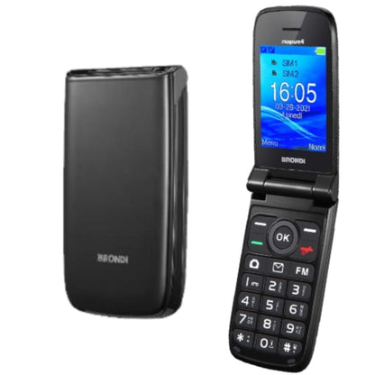 CELLULARE BRONDI AMICO LEALE DUOS BLACK METAL ITALIA