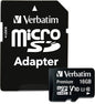MEMORY CARD MICRO SD/TRANSFLASH 16GB VERBATIM CLASSE 10 44082