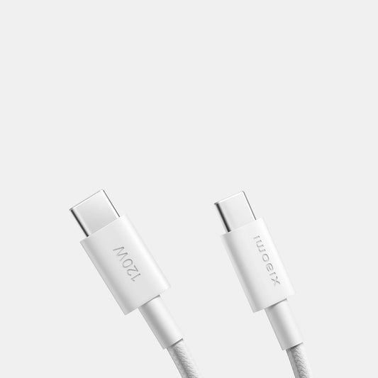 CAVO DATI/CARICA PER SMARTPHONE TYPE-C/TYPE-C 6A BRAIDED 2M XIAOMI WHITE BHR087AGL