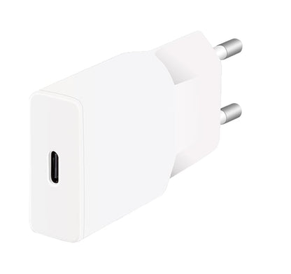 Caricatore Alimentatore GaN USB-C (PD) da Muro 20W Bianco