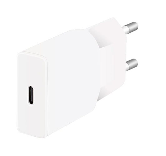Caricatore Alimentatore GaN USB-C (PD) da Muro 20W Bianco