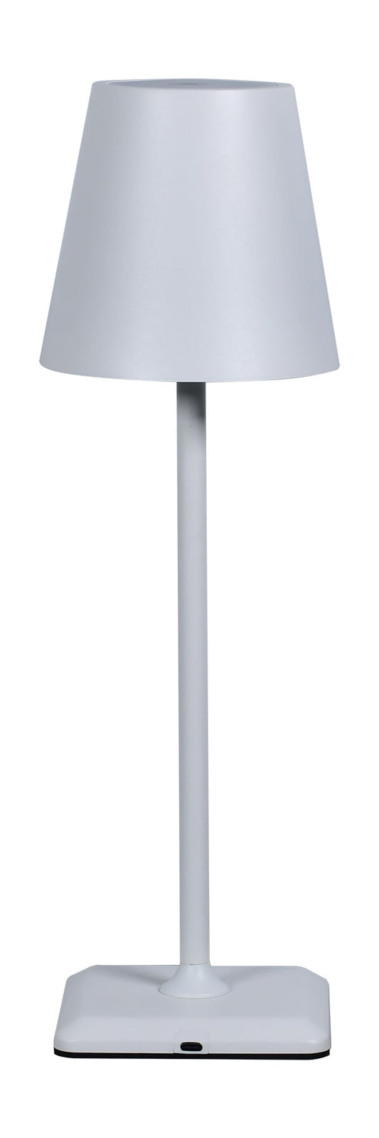 Lampada da Tavolo LED Senza Fili USB-C&trade; Dimmerabile in Metallo Bianco