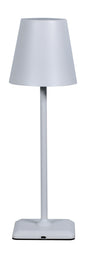 Lampada da Tavolo LED Senza Fili USB-C™ Dimmerabile in Metallo Bianco