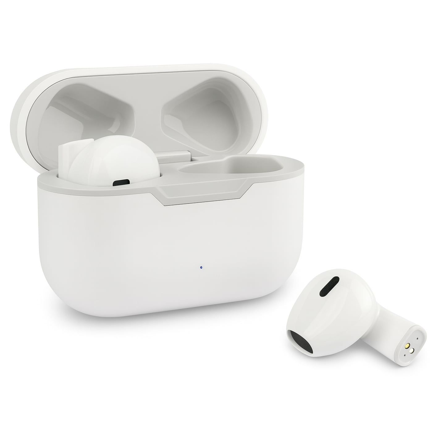 Auricolari Wireless BT V5.1 RIVA con Custodia di Ricarica Bianco