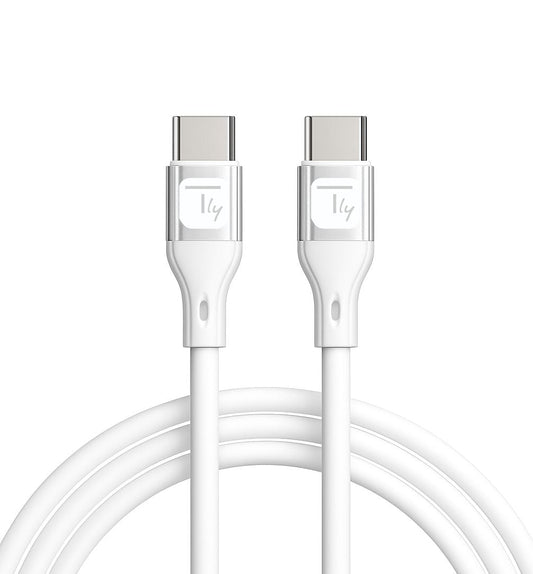 Cavo USB-C&trade; Maschio/Maschio USB 2.0 in Silicone 1m Bianco