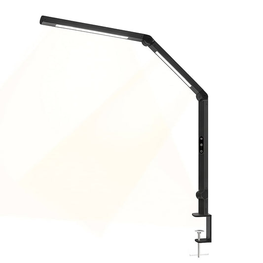 Lampada LED a Doppia Sorgente Luminosa con Braccio Regolabile e Attacco a Morsetto