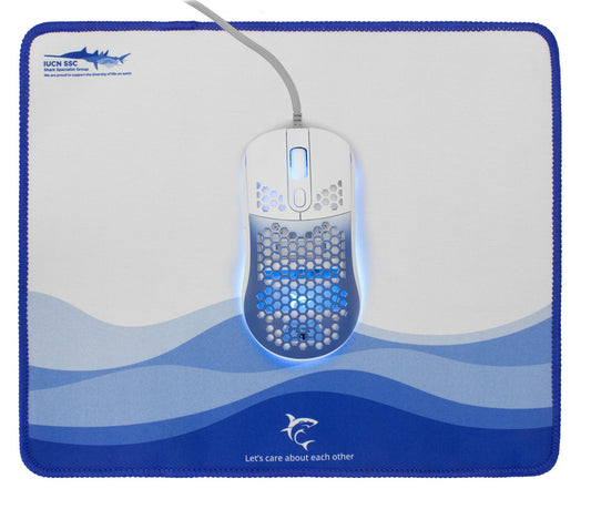 Mouse Ottico USB 7200 Dpi 6 Tasti Retroilluminazione LED RGB con Tappetino 30x25